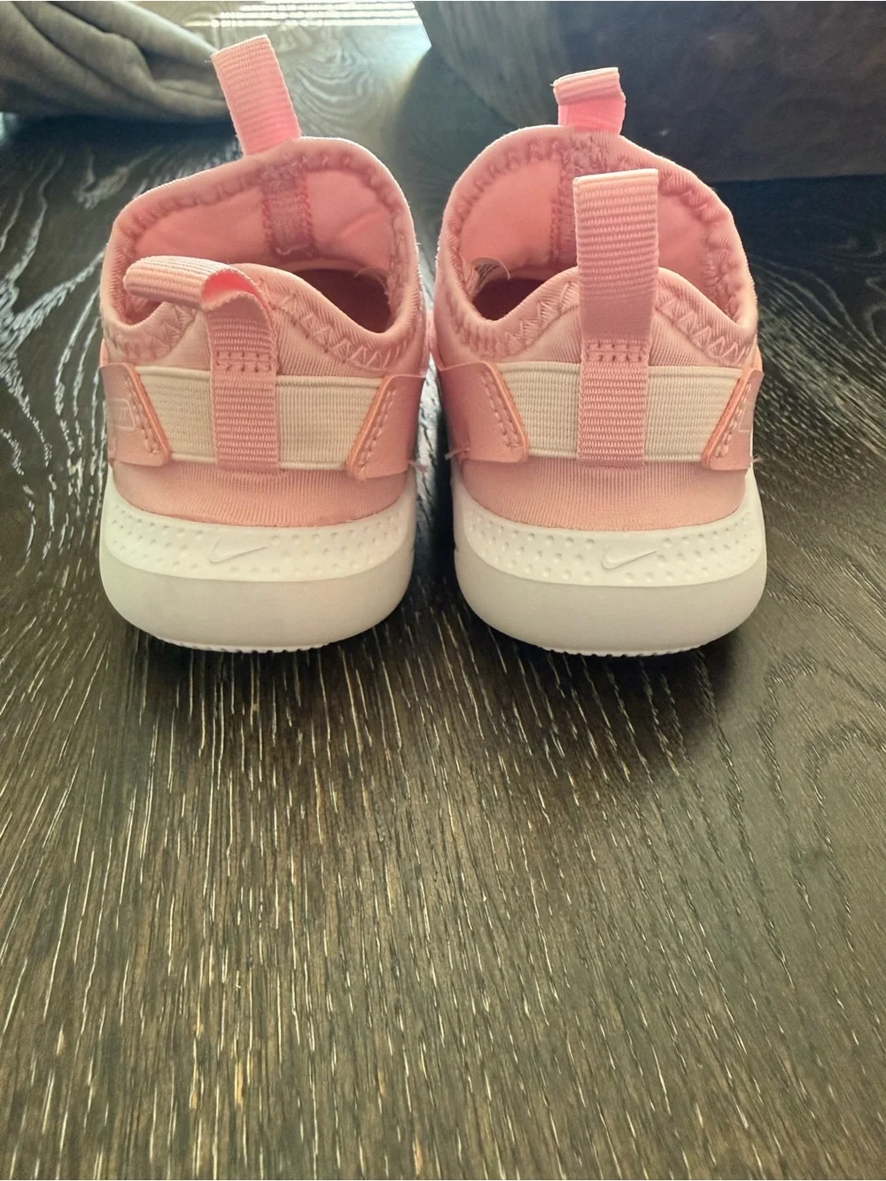 Nike Kids Pink Slip-On Sneakers with White Sole